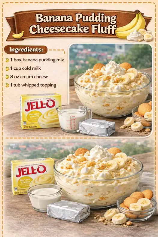 Banana Pudding Cheesecake Fluff