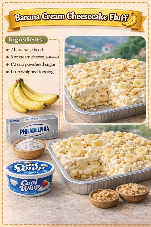 Banana Cream Cheesecake Fluff