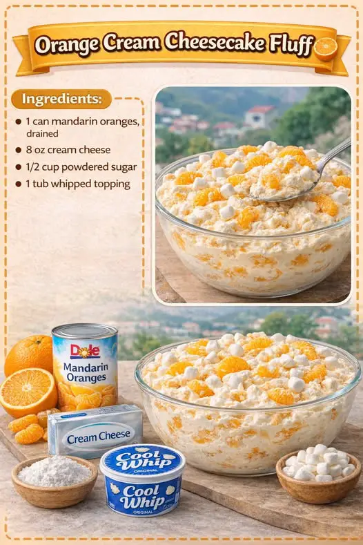 Orange Cream Cheesecake Fluff