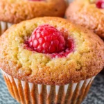 A delicious plate of Banana Raspberry Muffins