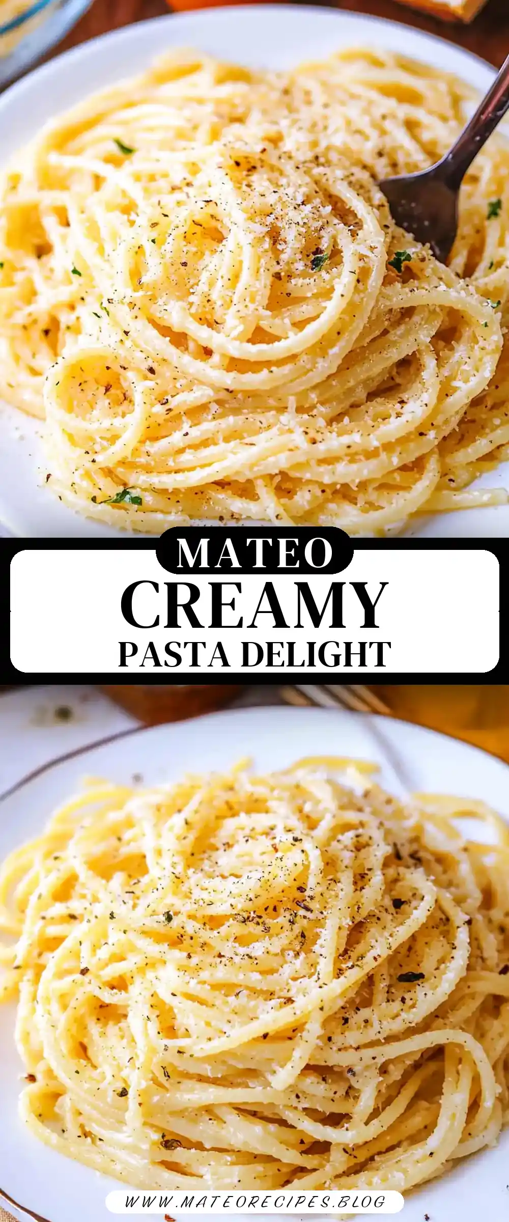 Pinterest pin (Design 3) for Cream Cheese Pasta