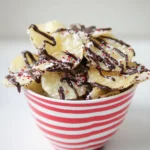 A delicious plate of Chocolate Covered Potato Chips