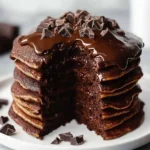 A delicious plate of Chocolate Pancakes