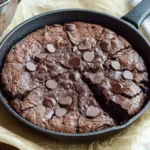 A delicious plate of ChocolateSkillet Brownie