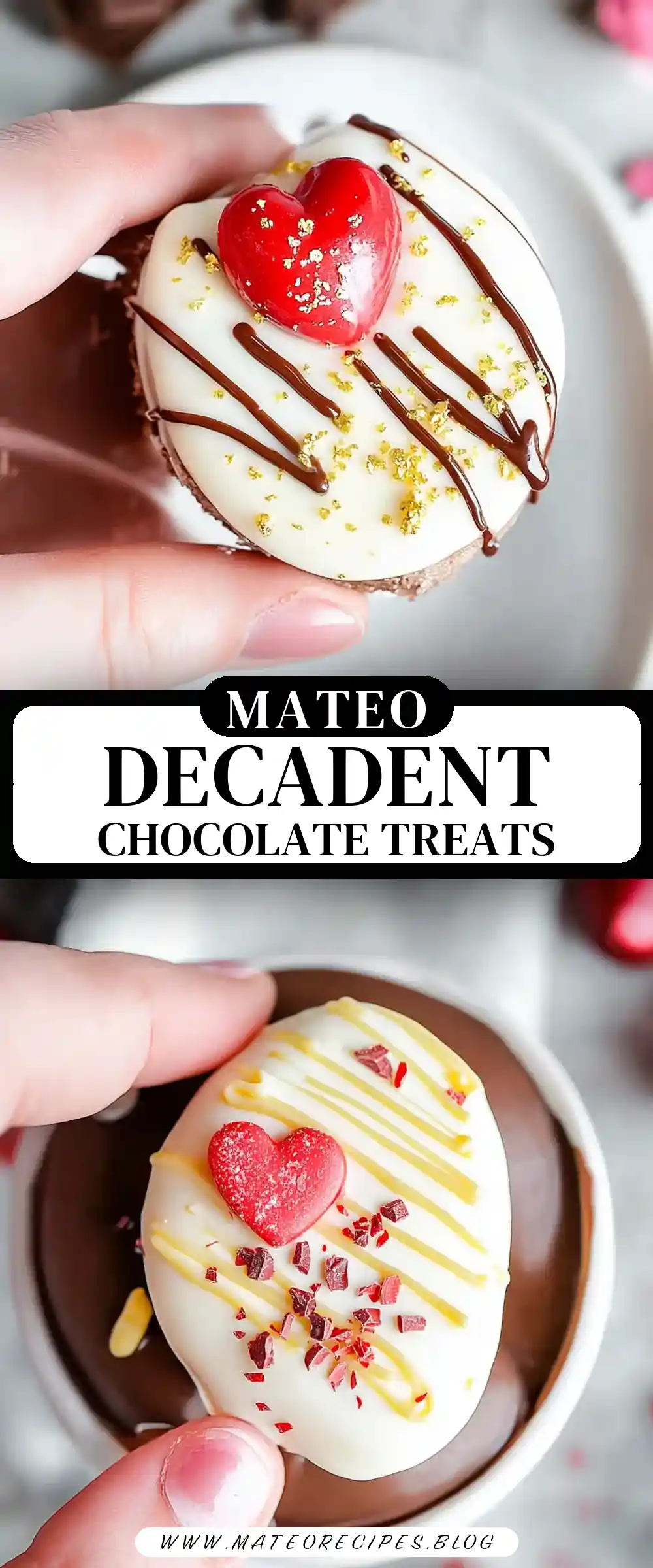 Pinterest pin (Design 3) for Hot Chocolate Bombs