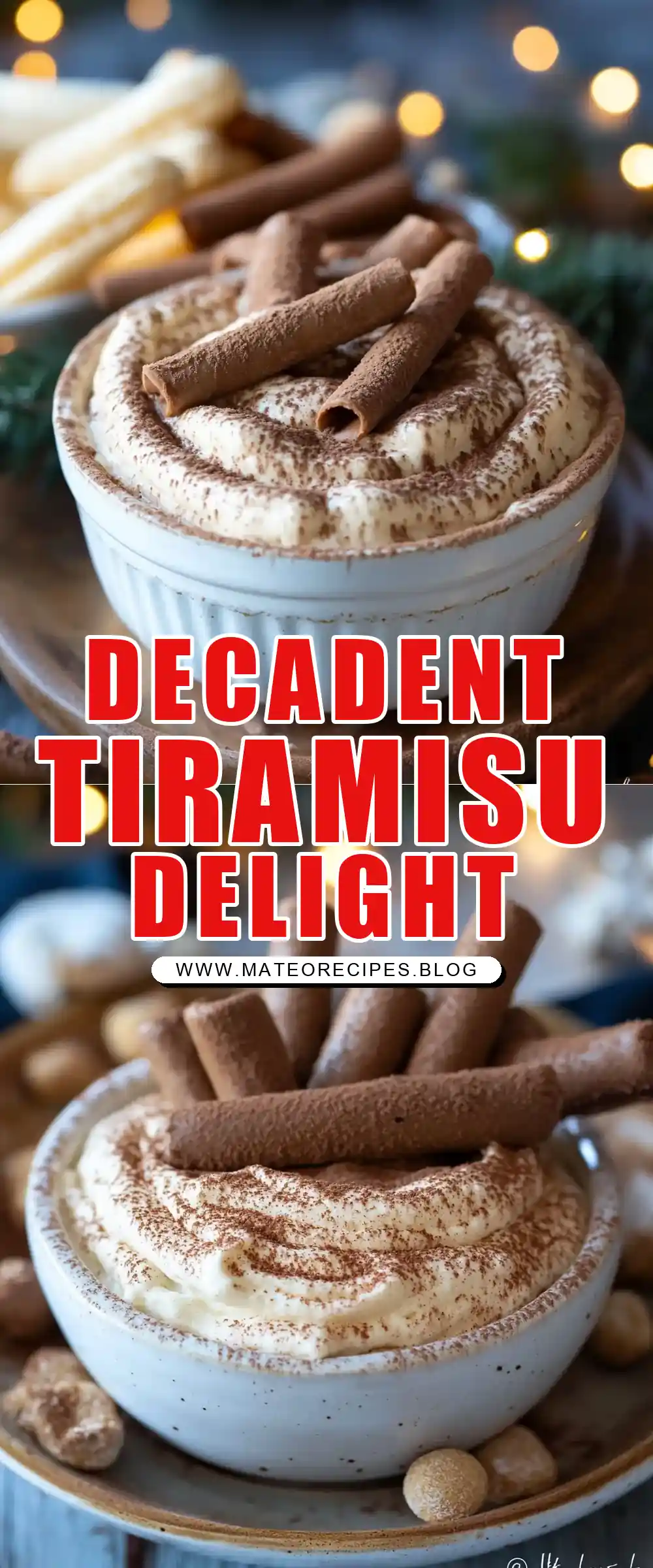 Pinterest pin (Design 1) for Tiramisu Dip