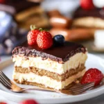 A delicious plate of Eclair Cake