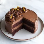 A delicious plate of Egg Free Chocolate Cake