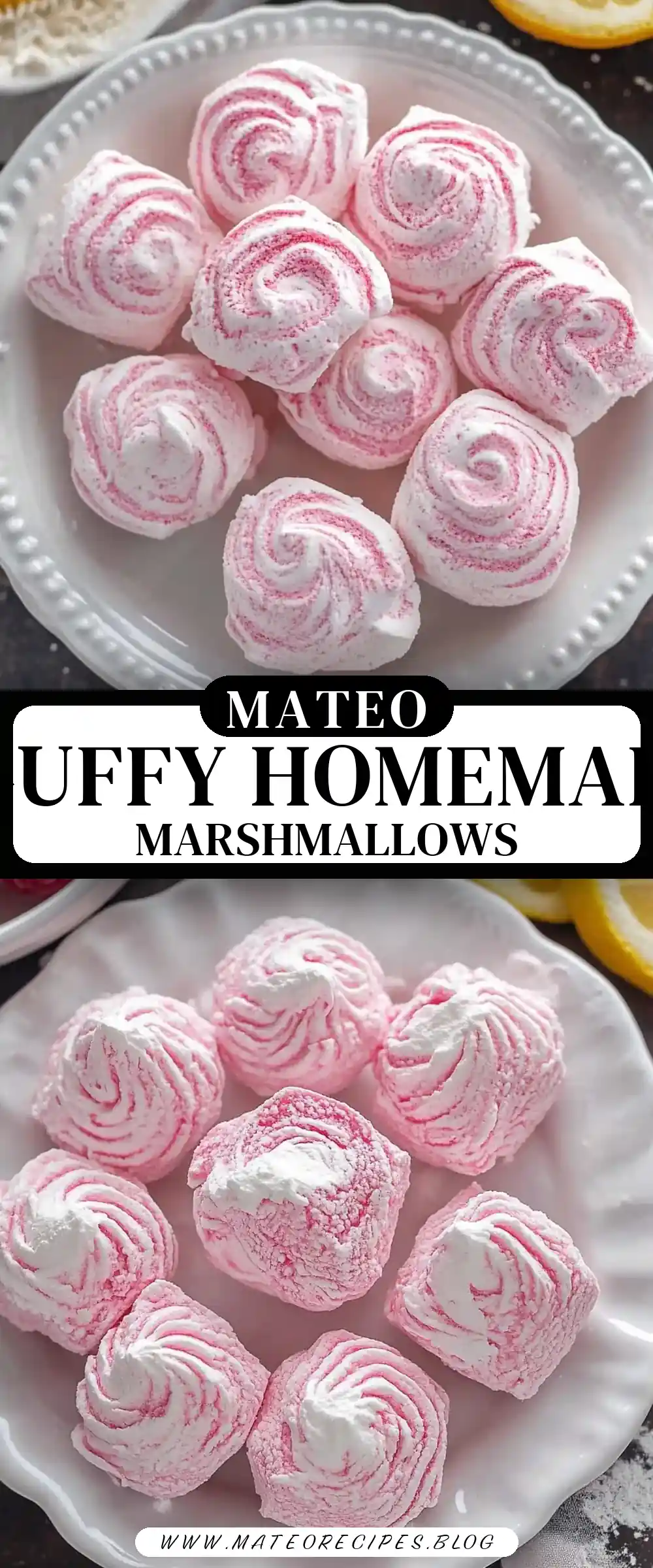 Pinterest pin (Design 3) for Homemade Marshmallows (Zephyr)