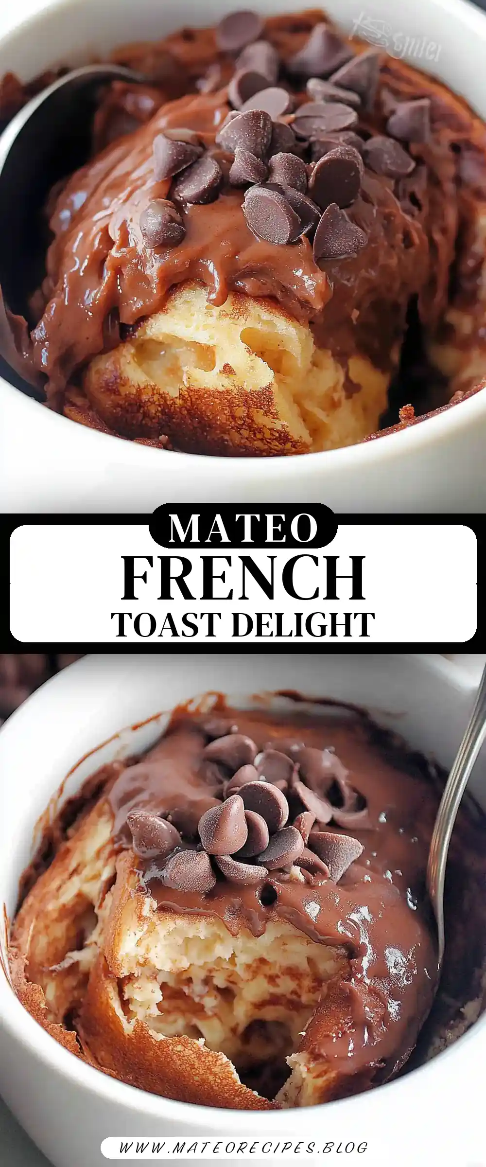 Pinterest pin (Design 3) for Easy French Toast Casserole