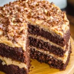 A delicious plate of German Chocolate Cake Recipe