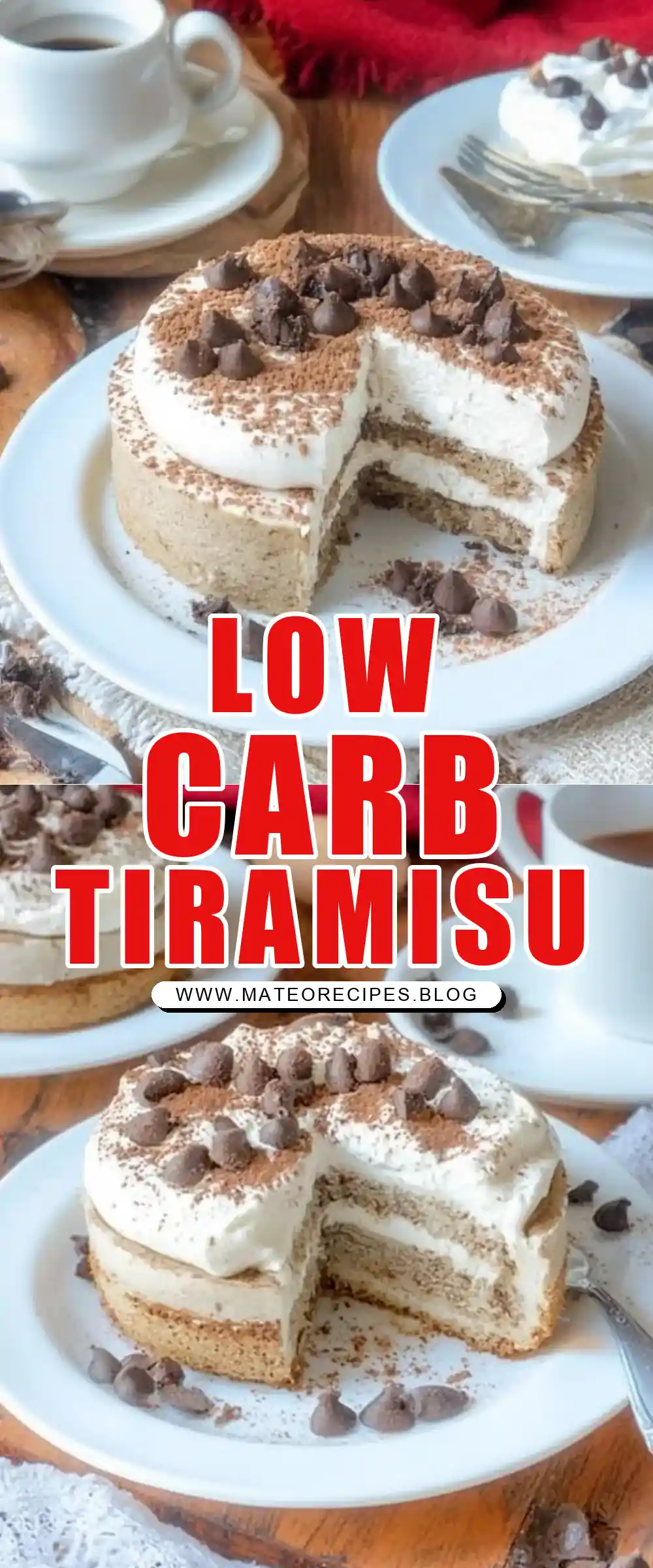 Pinterest pin (Design 1) for Low Carb Tiramisu Mug Cake
