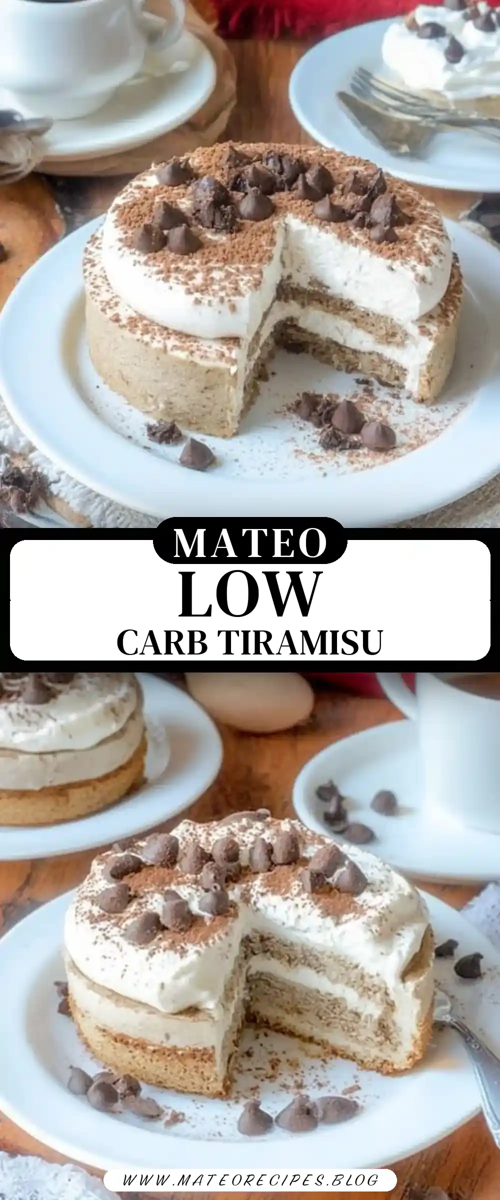 Pinterest pin (Design 3) for Low Carb Tiramisu Mug Cake