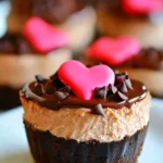 A delicious plate of Nutella Mini Cheesecakes