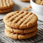 A delicious plate of Peanut Butter Cookies Recipe