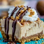 A delicious plate of Peanut Butter Pie with Cool Whip