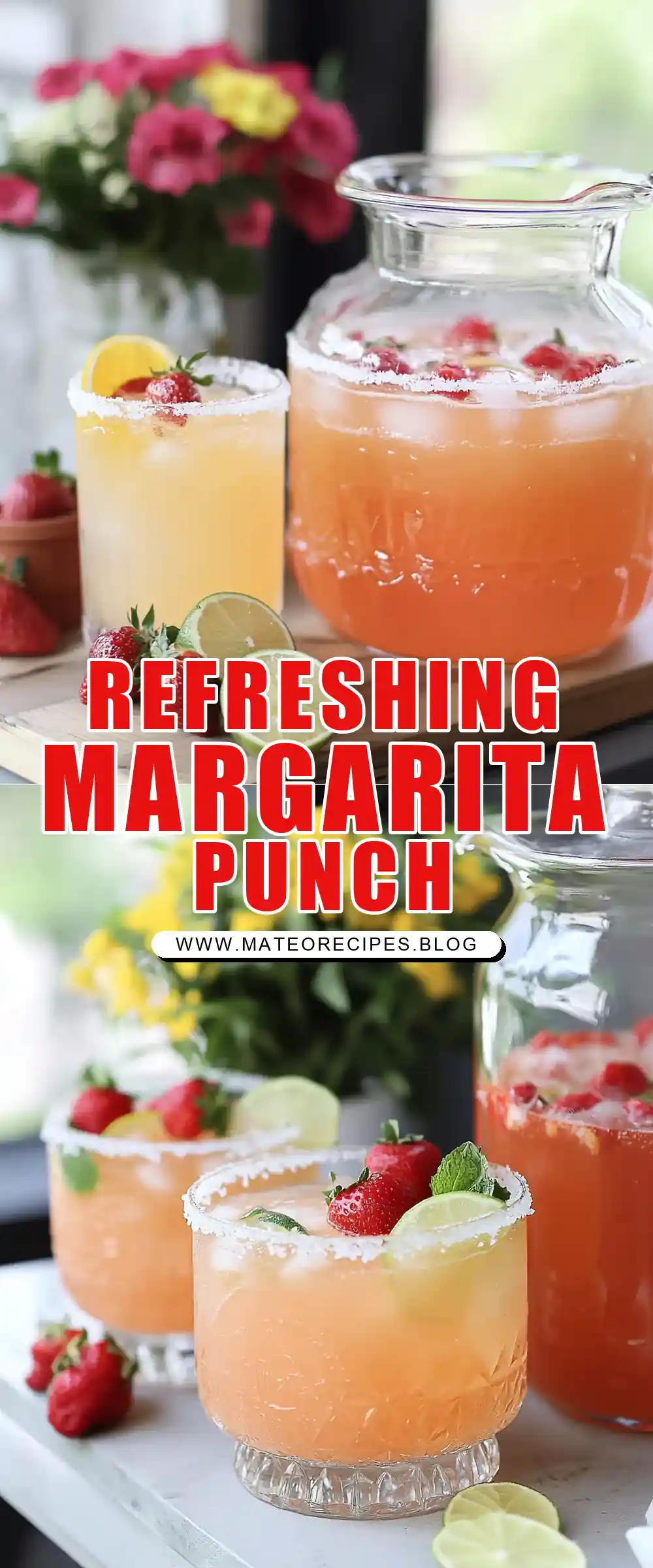 Pinterest pin (Design 1) for Margarita Punch