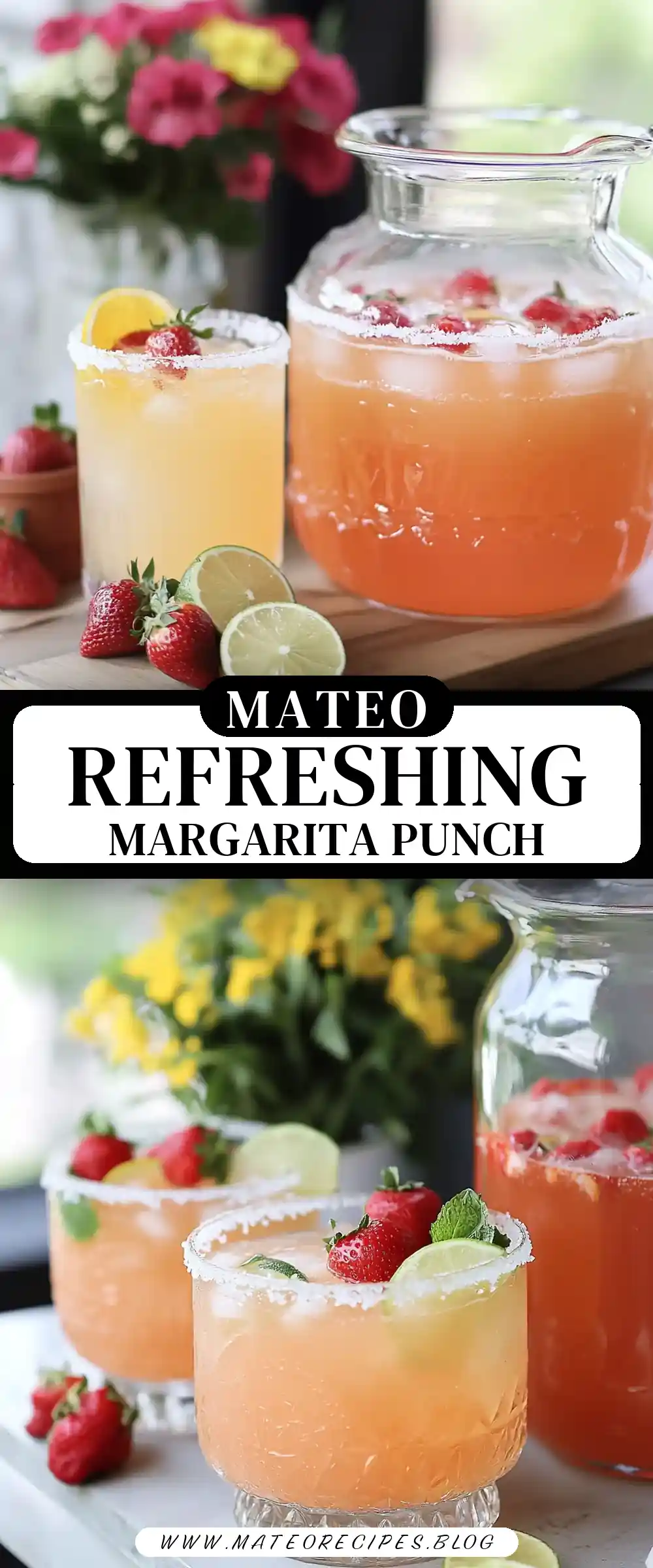 Pinterest pin (Design 3) for Margarita Punch