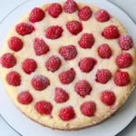 A delicious plate of Raspberry Buttermilk Cake