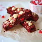 A delicious plate of Red Velvet Biscotti