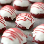 A delicious plate of Red Velvet Cake Bites