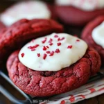 A delicious plate of Red Velvet Cake Mix Crinkle Cookies