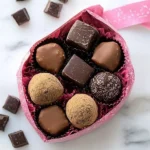 A delicious plate of Red Wine Chocolate Truffles