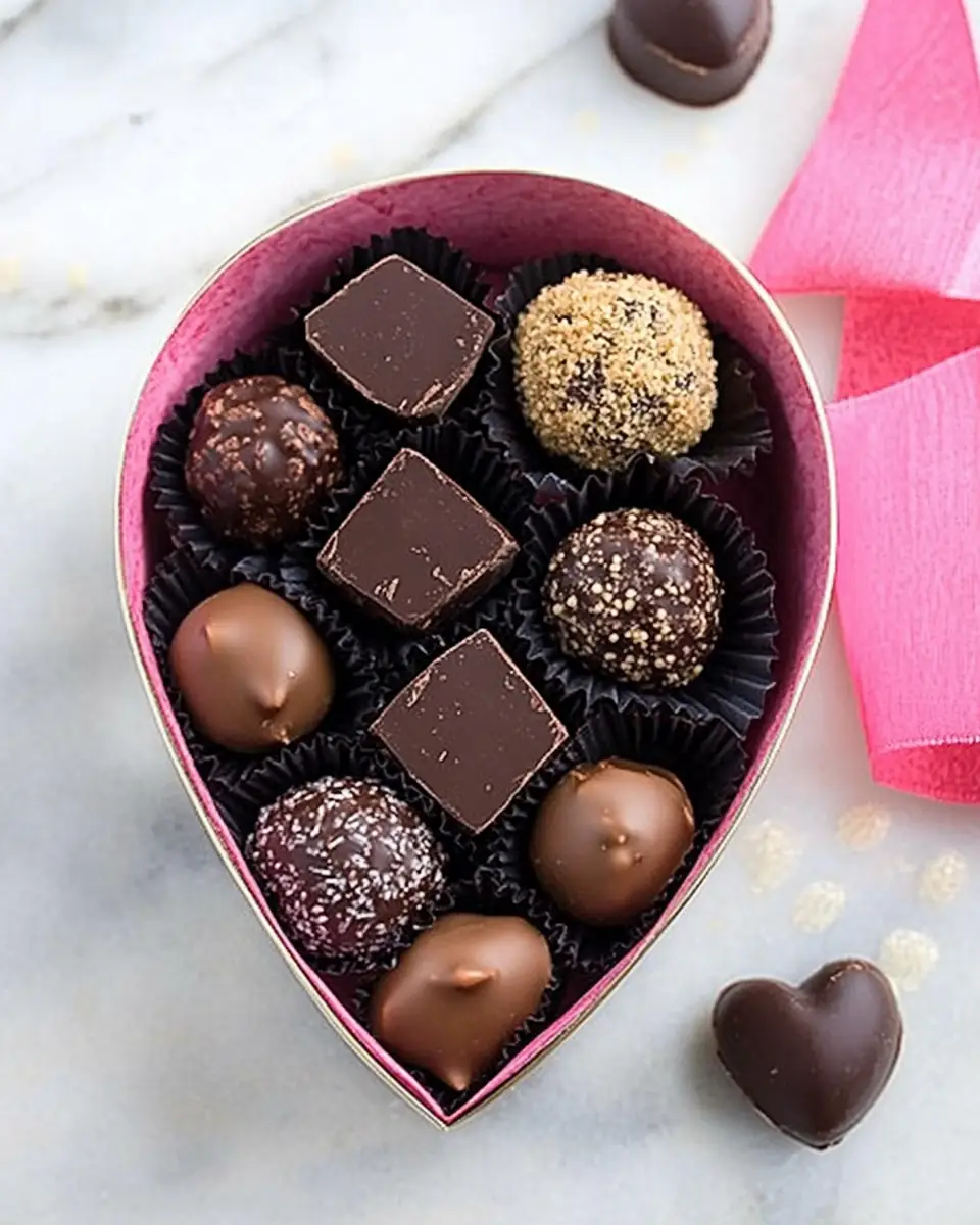 A delicious plate of Red Wine Chocolate Truffles