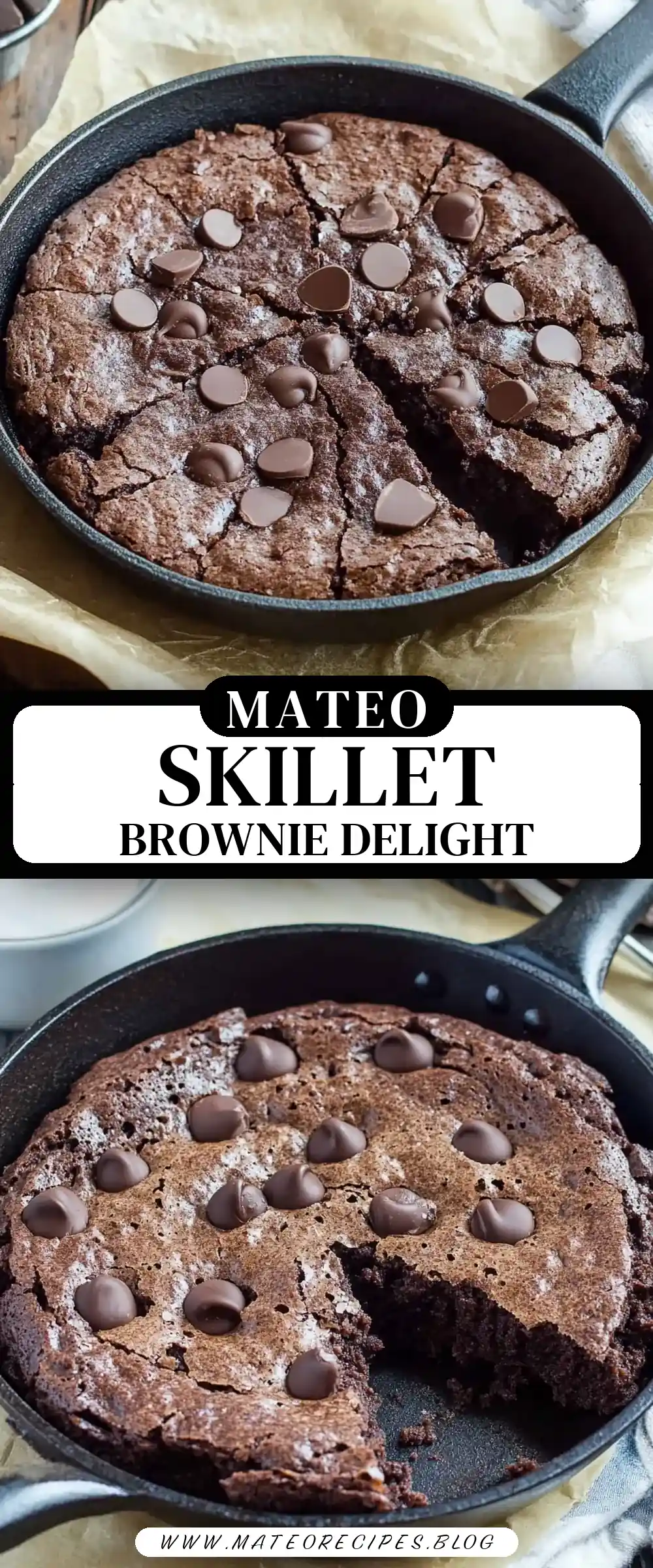 Pinterest pin (Design 3) for ChocolateSkillet Brownie