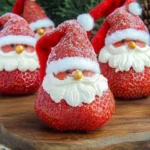 A delicious plate of STRAWBERRY SANTAS