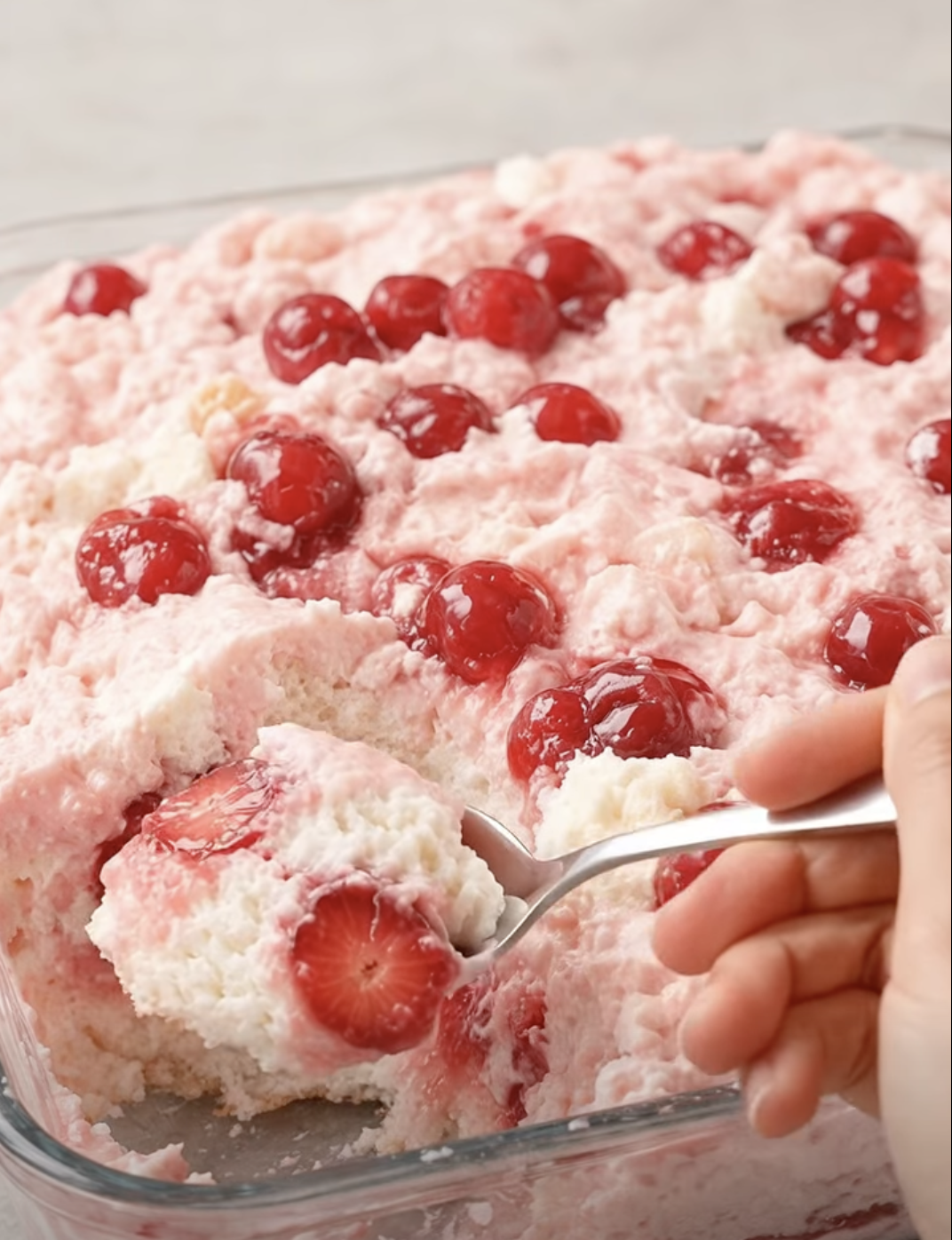 Cherry Angel Cloud Cake 🍒☁️