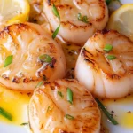 A delicious plate of Seared Scallops Recipe