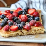 A delicious plate of Sheet Pan Pancakes