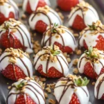 A delicious plate of S’more Dipped Strawberries Recipe