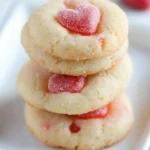 A delicious plate of Sour Patch Kids Valentine’s Day Cookies