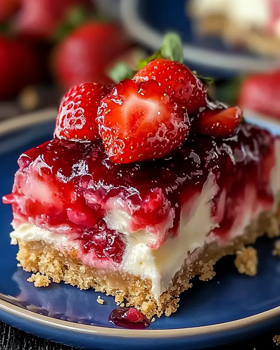A delicious plate of Strawberry Cheesecake Dump Cake π°π