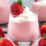 A delicious plate of Strawberry Mousse