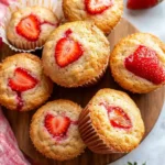 A delicious plate of Strawberry Muffins