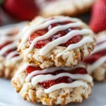 A delicious plate of Strawberry Pretzel Cookies