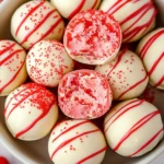 A delicious plate of Strawberry Truffles