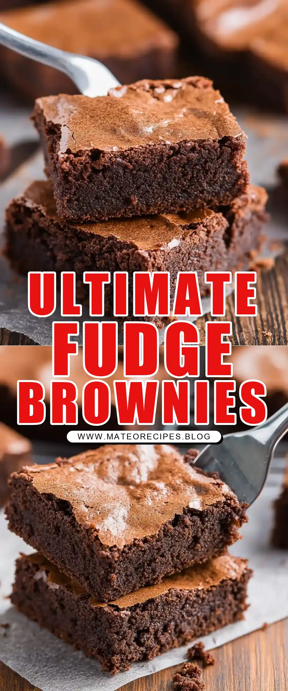 Pinterest pin (Design 1) for The BEST Brownies