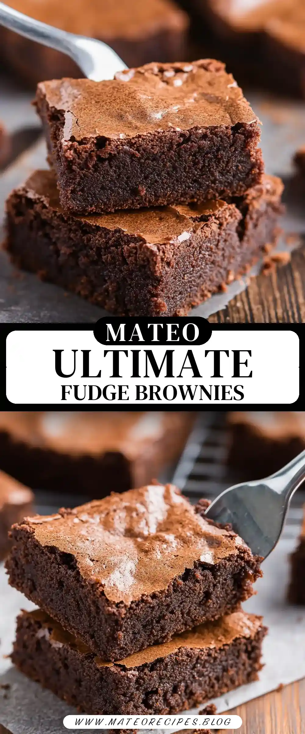 Pinterest pin (Design 3) for The BEST Brownies