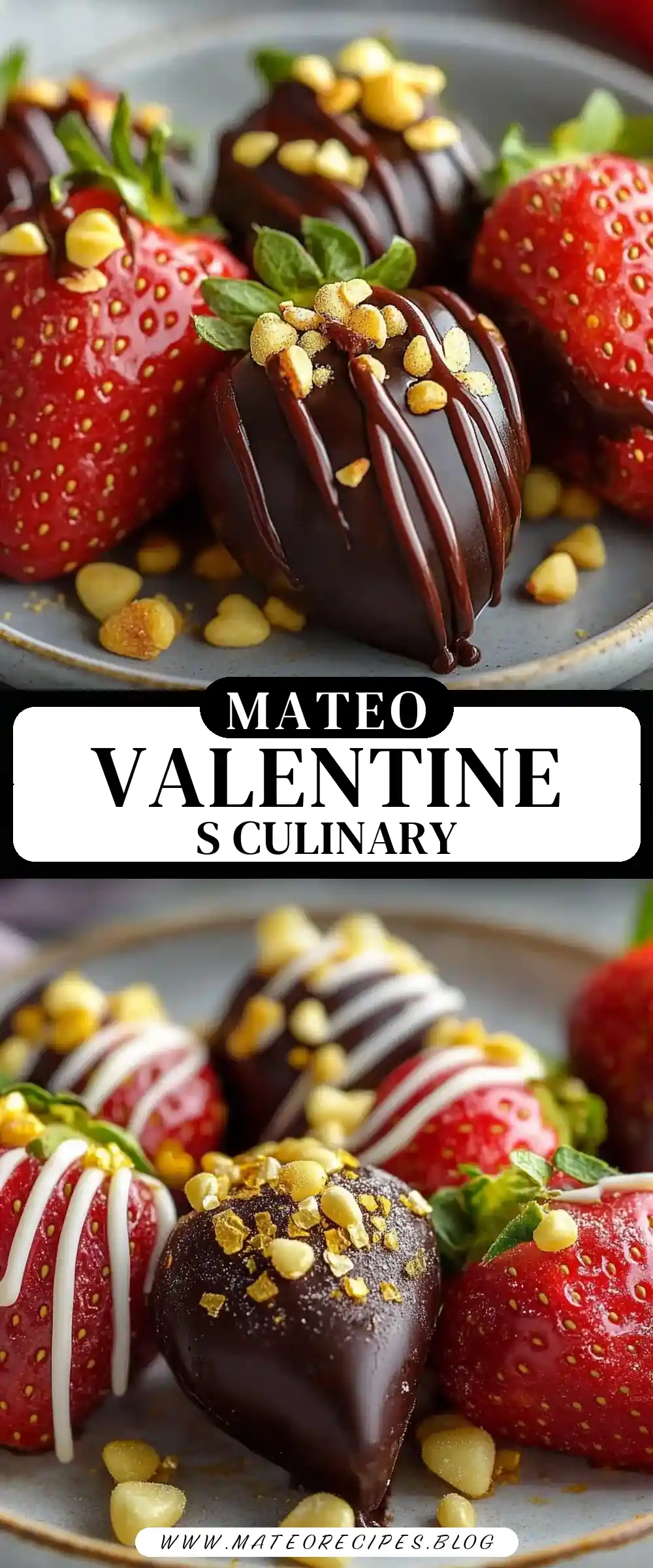 Pinterest pin (Design 3) for Valentines Food Ideas