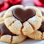 A delicious plate of Valentine Crinkle Cookies