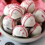 A delicious plate of Valentine's Day Oreo Truffles
