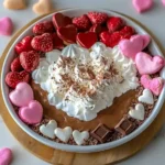 A delicious plate of Valentine’s Hot Chocolate Dip ❤️☕🍫