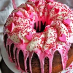 A delicious plate of Valentine’s Swirl Cake