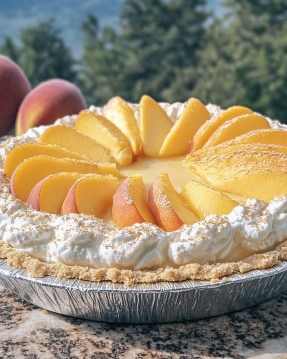 Peach Cool Whip Pie