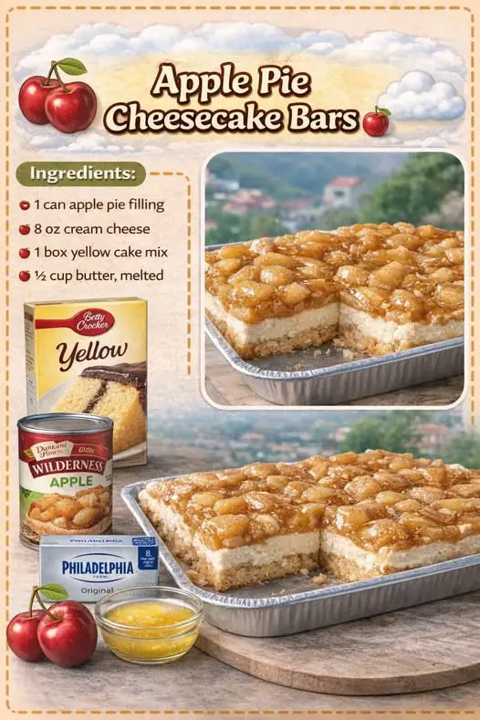 Apple Pie Cheesecake Bars