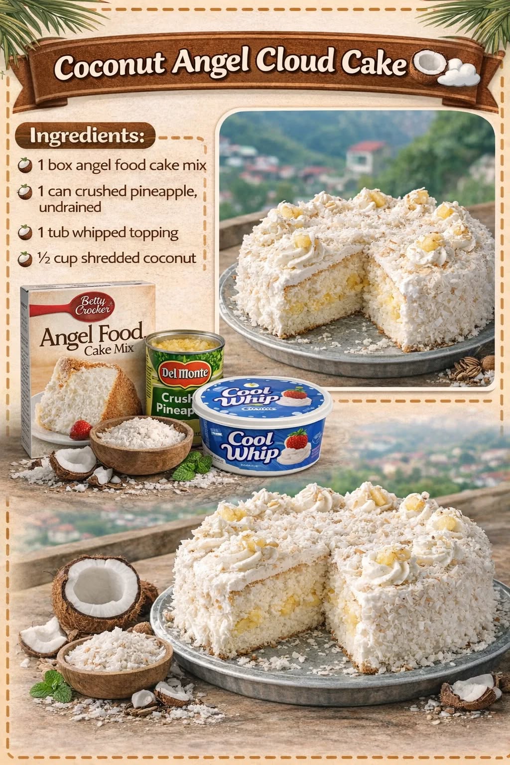 Coconut Angel Cloud Cake